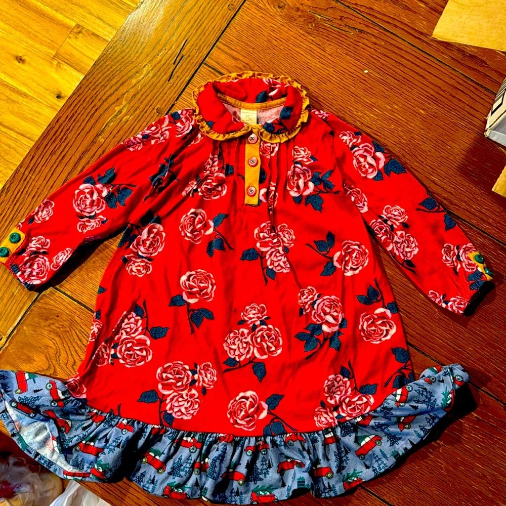 Matilda Jane size 2 girls nightgown flannel pj’s